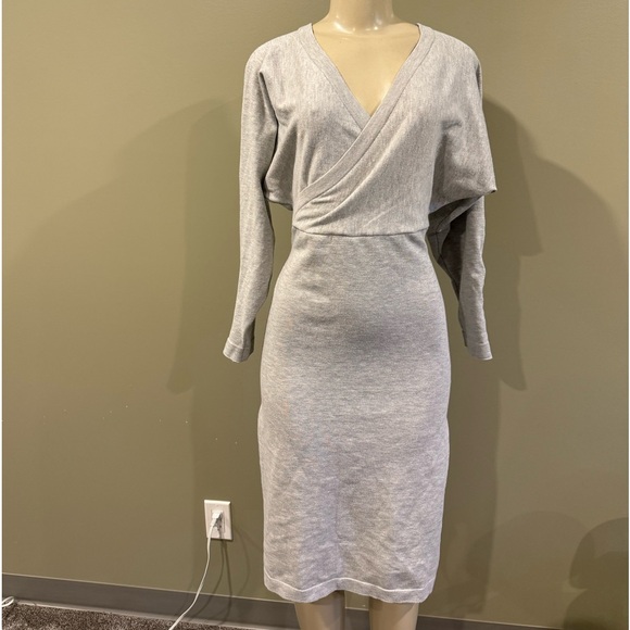 SHEIN / medium grey sweater dress - Picture 3 of 6